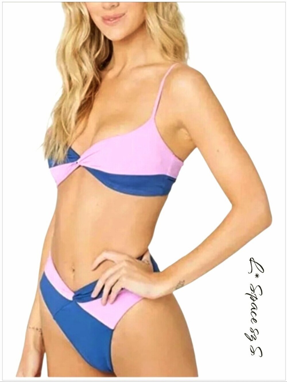 L*Space Ringo Nancy Lee Colorblock Bikini Set S NWT